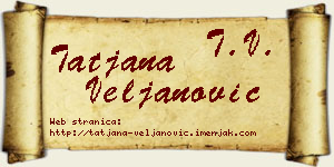 Tatjana Veljanović vizit kartica